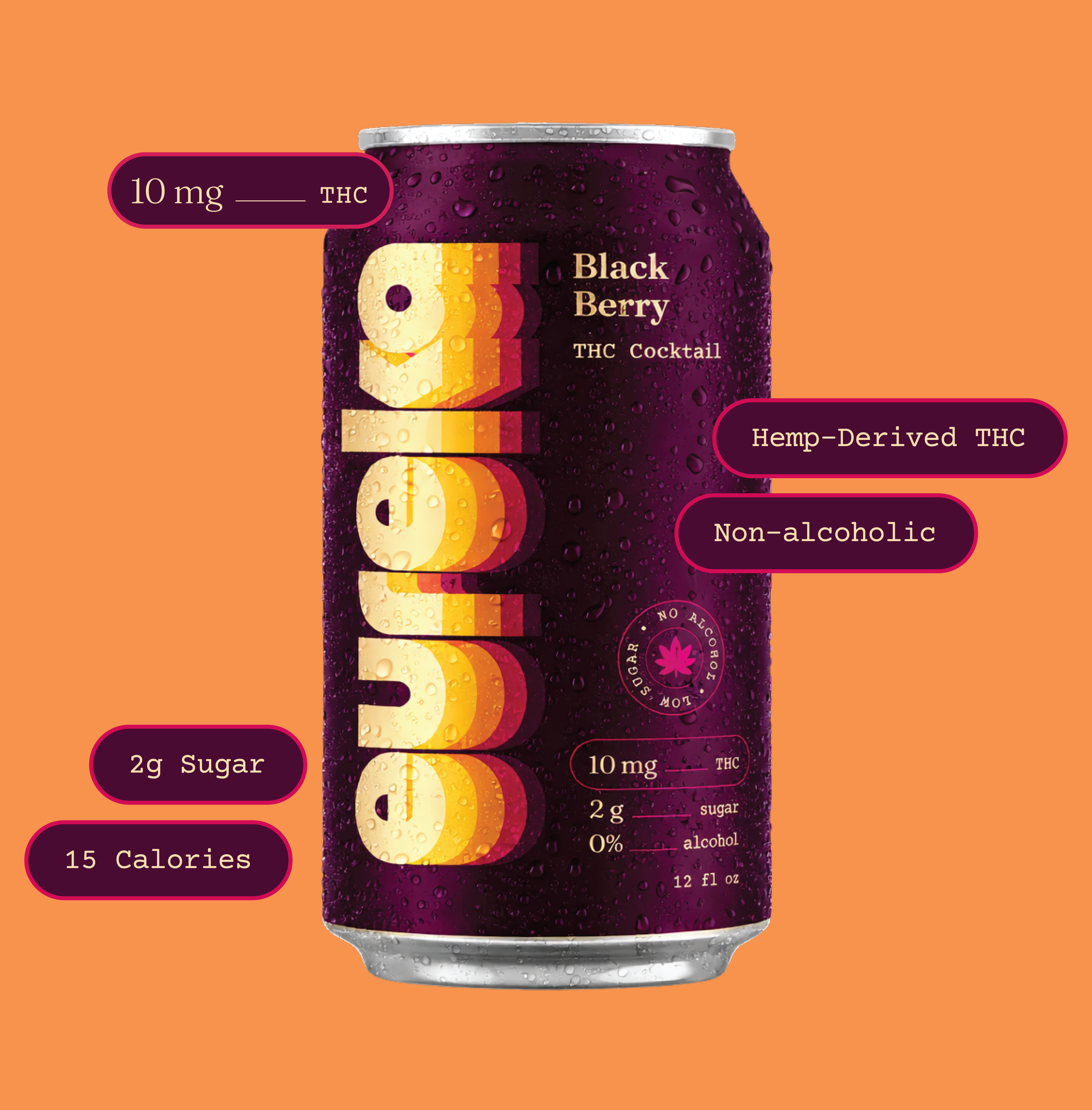 Black Berry 10mg THC Cocktail 4-pk