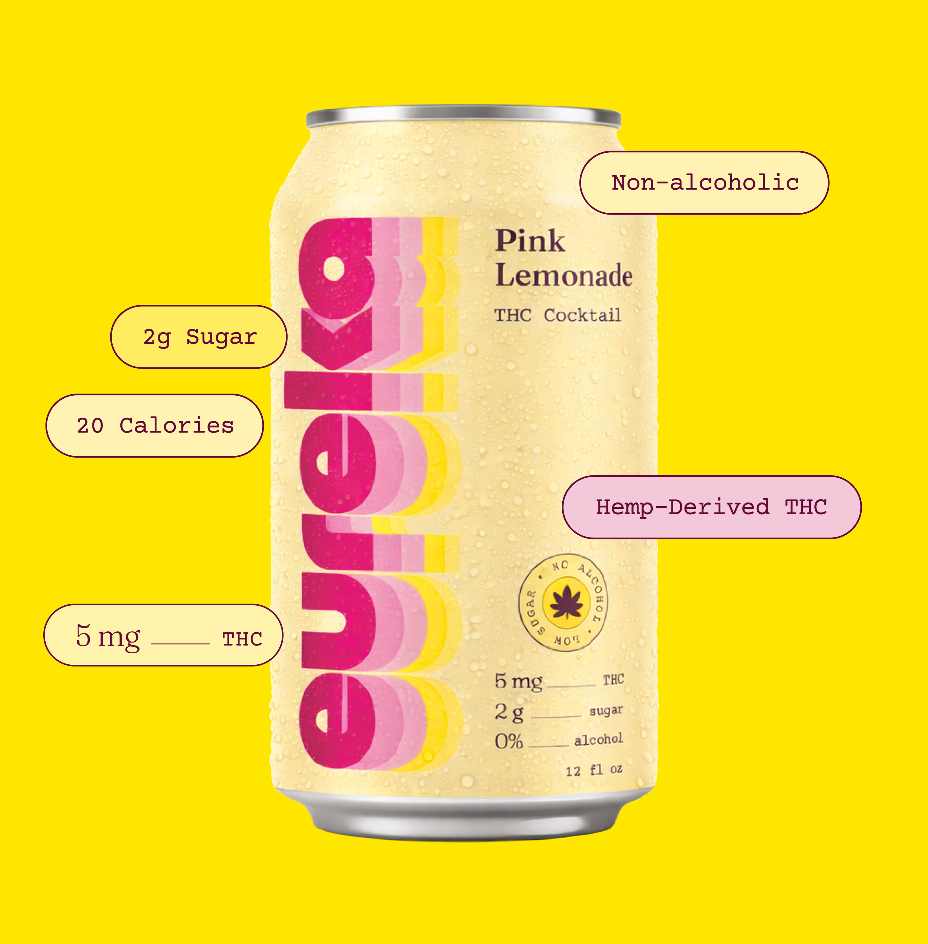 Pink Lemonade 5mg THC Cocktail 4-pk