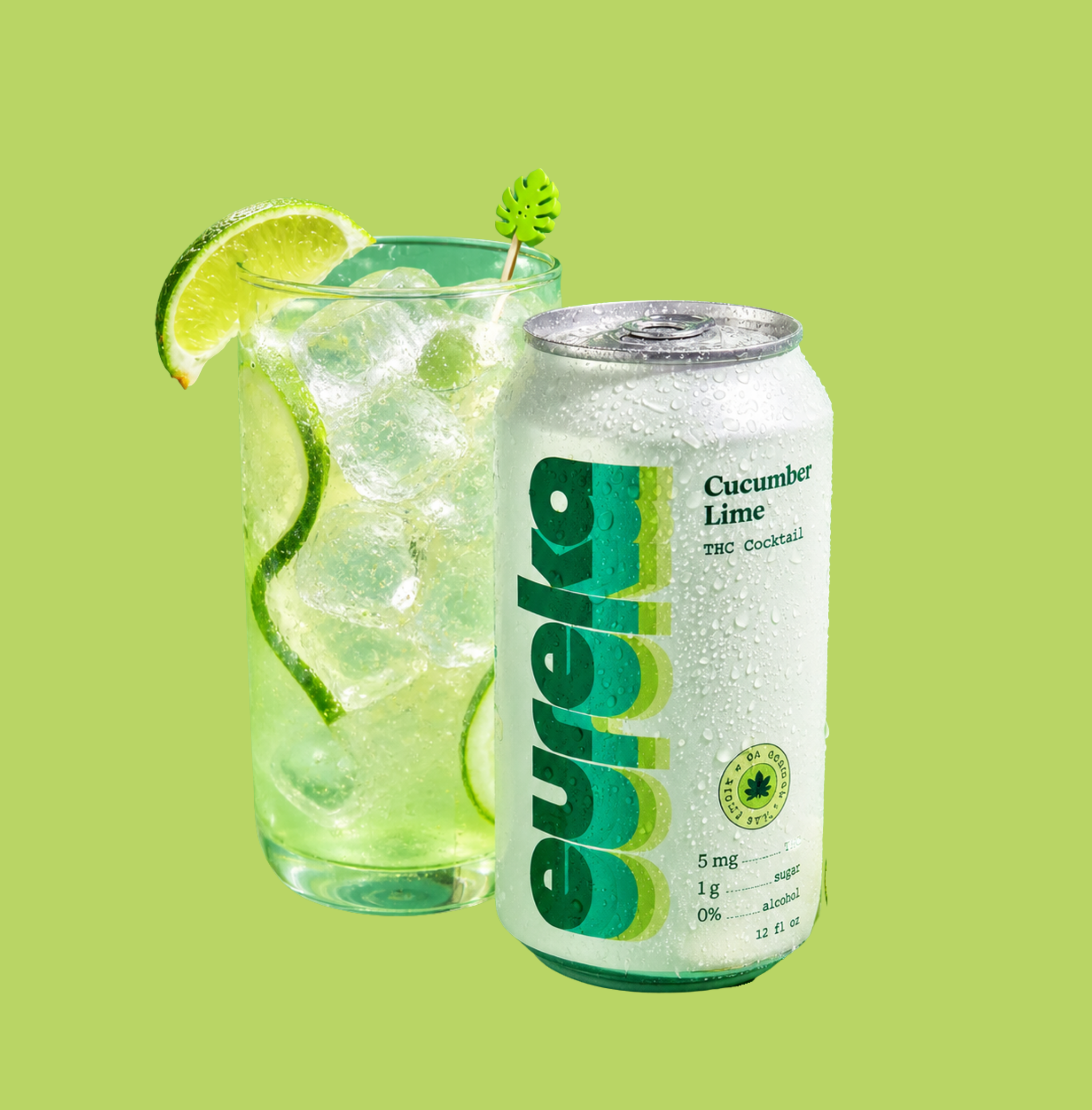 Cucumber Lime 5mg THC Cocktail 4-pk